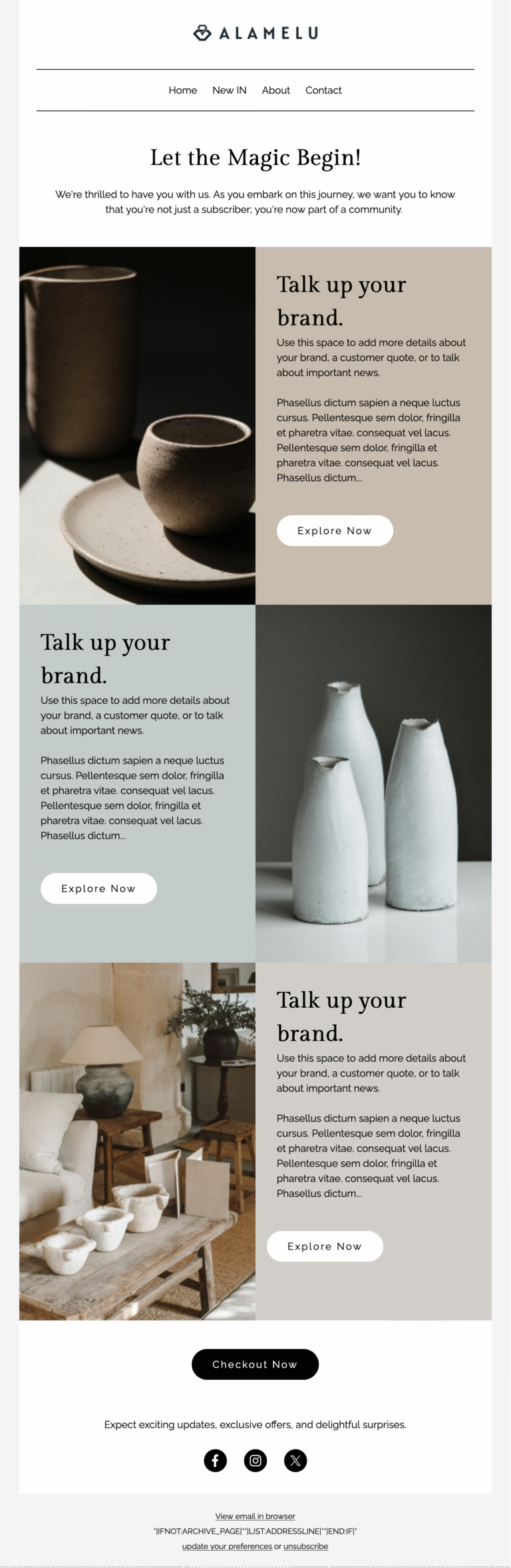 Clean & Contemporary Welcome Template