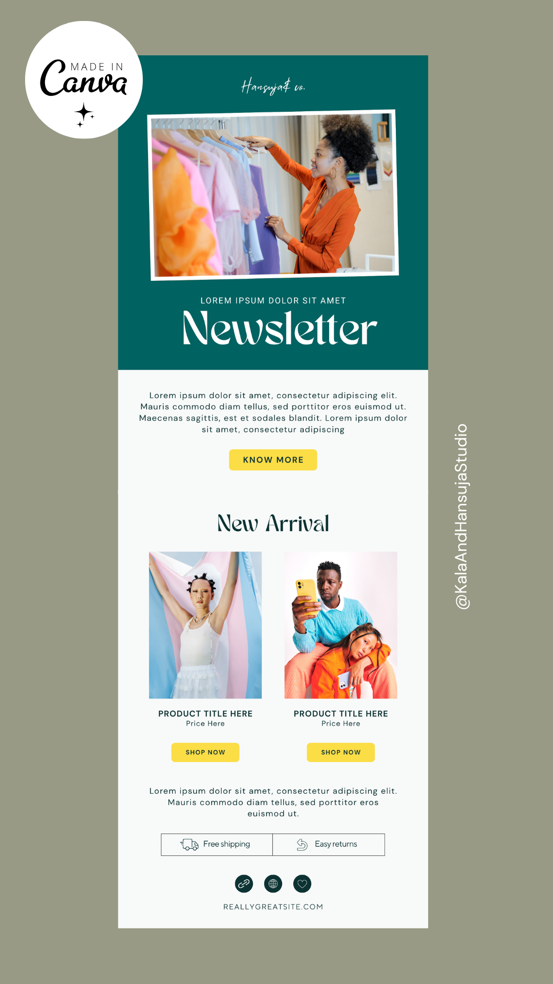 Welcome email newsletter